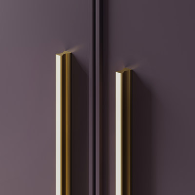 Ручка меб. скоба алюм. SERENE 1152/1200 брашированное золото, AKS 112987