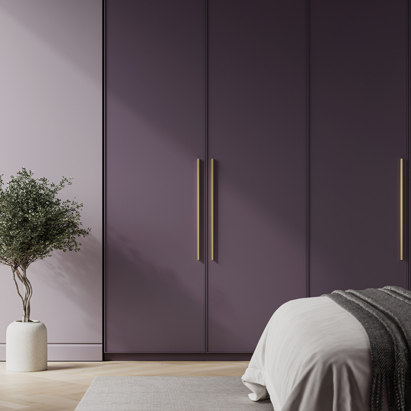 Ручка меб. скоба алюм. SERENE 1152/1200 брашированное золото, AKS 112987